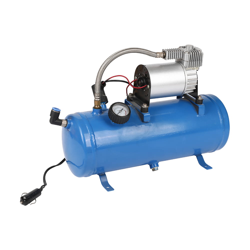 Umflator de anvelope 4*4 cu rezervor de aer de 6L cu claxon de aer